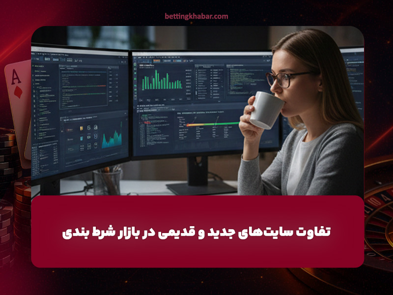 تفاوت سایت‌های جدید و قدیمی در بازار شرط بندی